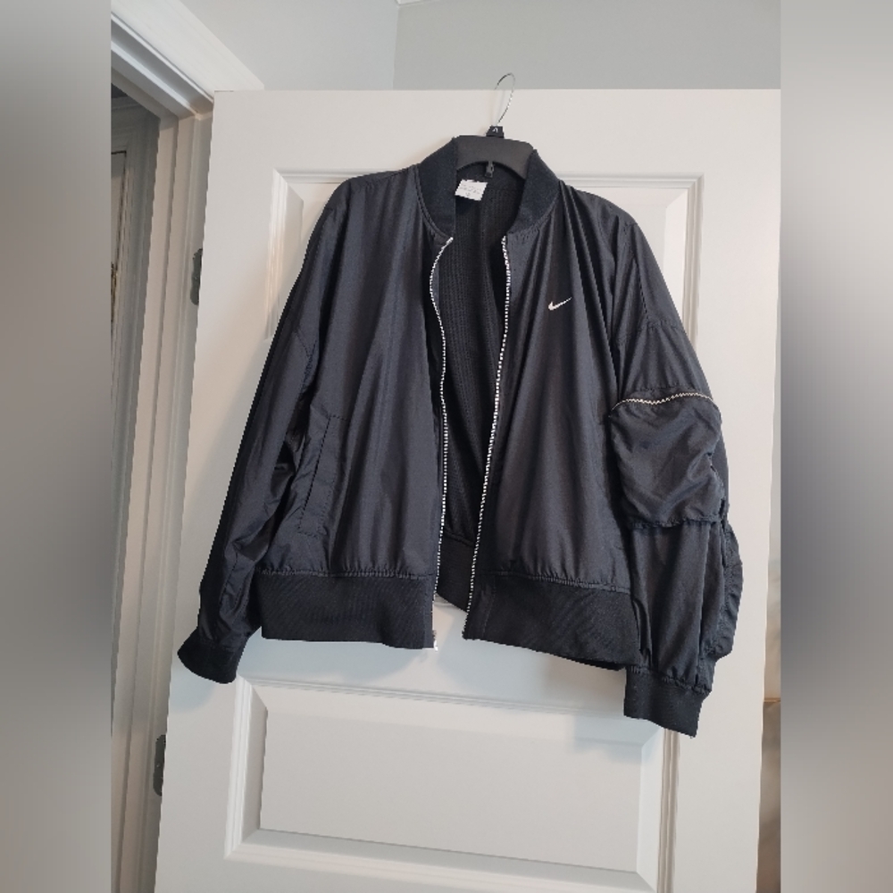 Women's Black Nike Bomber Jacket